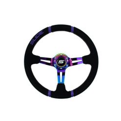 Steering wheel SLIDE 350mm offset:90mm Suede NeoChrome