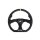 Steering wheel SLIDE 350mm offset:25mm Leather Yellow