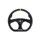 Steering wheel SLIDE 350mm offset:25mm Leather Yellow