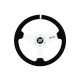 Steering wheel SLIDE 350mm offset:20mm Suede White