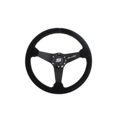 Steering wheel SLIDE 350mm offset:20mm Suede Black