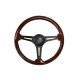 Steering wheel 350mm Wood Black