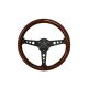 Steering wheel 350mm Wood Black