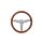 Steering wheel 380mm Wood