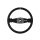 Steering wheel SLIDE 350mm offset:90mm Suede Purple Strip