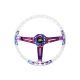 Steering wheel SLIDE 350mm offset:70mm NeoChrome Acrylic Clear