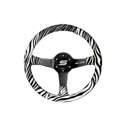 Steering wheel SLIDE 350mm offset:90mm Wood Hydrographics