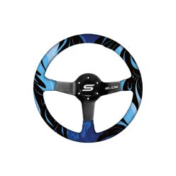 Steering wheel SLIDE 350mm offset:90mm Wood Hydrographics