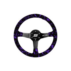 Steering wheel SLIDE 350mm offset:90mm Wood Hydrographics