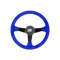 Steering wheel SLIDE 350mm offset:90mm Suede Blue