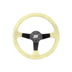 Steering wheel SLIDE 350mm offset:90mm Suede Yellow