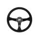 Steering wheel SLIDE 350mm offset:90mm Suede Black