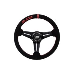 Steering wheel SLIDE 330mm offset:45mm Suede Red