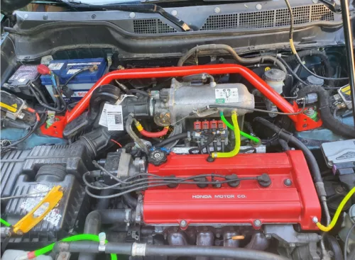 Front upper strut bar Honda CR-V 1 White