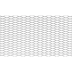 ALU mesh grill Diamond Black 100*33cm 16*12mm