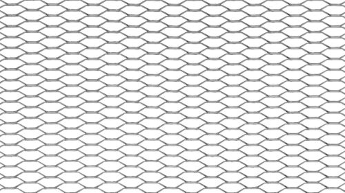 ALU mesh grill Diamond Black 100*33cm 16*12mm