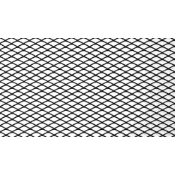 ALU mesh grill Diamond Black 100*33cm 16*8mm