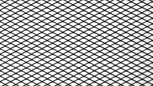 ALU mesh grill Diamond Black 100*33cm 16*8mm