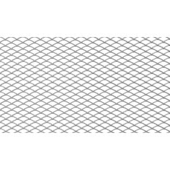 ALU mesh grill Diamond Silver 100*33cm 16*8mm