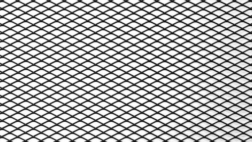ALU mesh grill Diamond Black 100*33cm 12*6mm