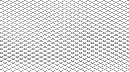ALU mesh grill Diamond Silver 100*33cm 12*6mm