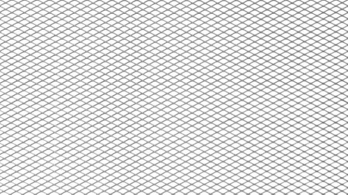 ALU mesh grill Diamond Silver 100*33cm 6*3mm