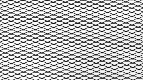 ALU mesh grill Honey Comb Black 100*33cm 20*8mm