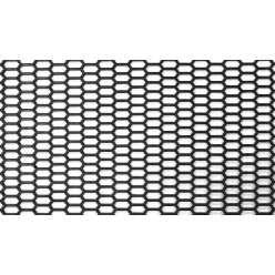 ABS mesh grill Honey Comb Black 120*40cm 20x8mm