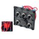 Switch Panel 12V SPST/ON-OFFx5, 1xGZ, 3B 15A IP68