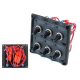 Switch Panel 12V SPST/ON-OFFx6, 3B 15A IP68