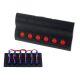 Switch 12/24V IP68 ON-OFFx6, 6xB 3x5A 2x10A 1x15A, LED IP68