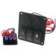Switch panel 12/24V ON-OFFx3, 1xZ, 2xUSB 3,1A, 2xB 15A IP68