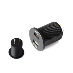 Socket 12 / 24V 2xUSB 4,2A