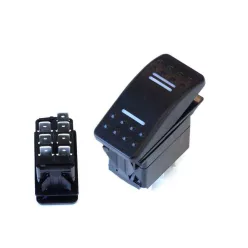 Switch ON-OFF-ON 7PIN Blue