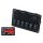 Switch 12/24V ON-OFFx6, 1xZ, 2xUSB 3.1A , 1 LED volt, 3xB 15A IP68 Blue