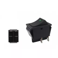 Rocker switch led 4 PIN Green