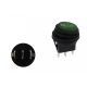 Switch Round ON-OFF 3PIN Green