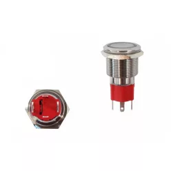 Switch 304SS 10A 19mm ON-OFF Orange