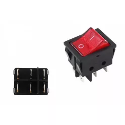 Rocker switch 6 PIN Red