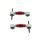Control arms Honda Civic V VI Rear Adjustable Red Polyurethane