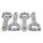 ZRP Conrod Kit Mitsubishi 4G63 150.00 Pin:22.00 H-Beam HD
