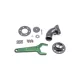 Radium Remote Mount Fill Neck - 24AN Elbow - 1.5in Barb