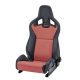Racing Seat Recaro Sportster CS with heating Artificial leather Black / Dinamica Red