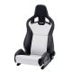 Racing Seat Recaro Sportster CS with heating Artificial leather Black / Dinamica Silver