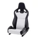 Racing Seat Recaro Sportster CS SAB with heating Artificial leather Black / Dinamica Silver
