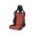 Racing Seat Recaro Cross Sportster CS SAB with heating Artificial leather Black / Dinamica Red