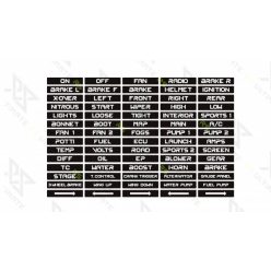 Switches marking stickers set White / Black