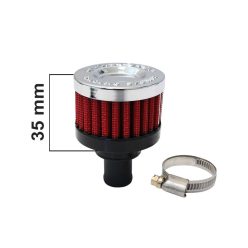 Simota Crankcase Breather Filter 12mm Red