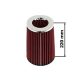 Simota Air Filter H:220mm DIA:60-77mm JAUWS-022A Red