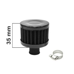 Crankcase Breather Filter 12mm Black